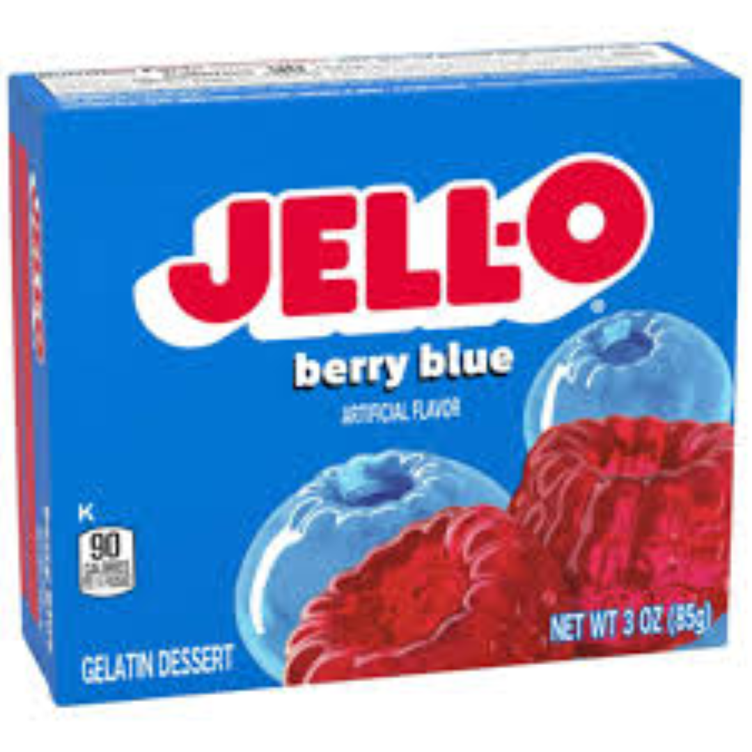 JELL-O GELATIN BERRY BLUE 85G